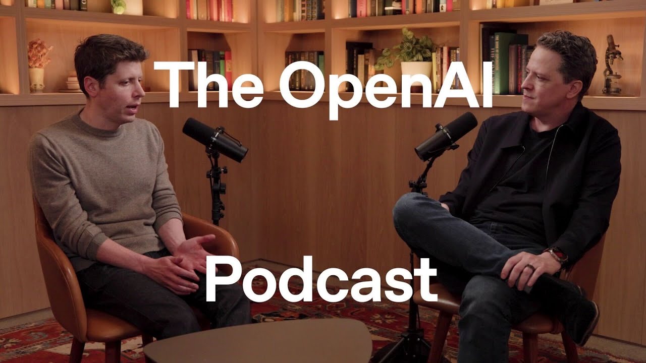 Sam Altman discussing the future of AI on the OpenAI Podcast