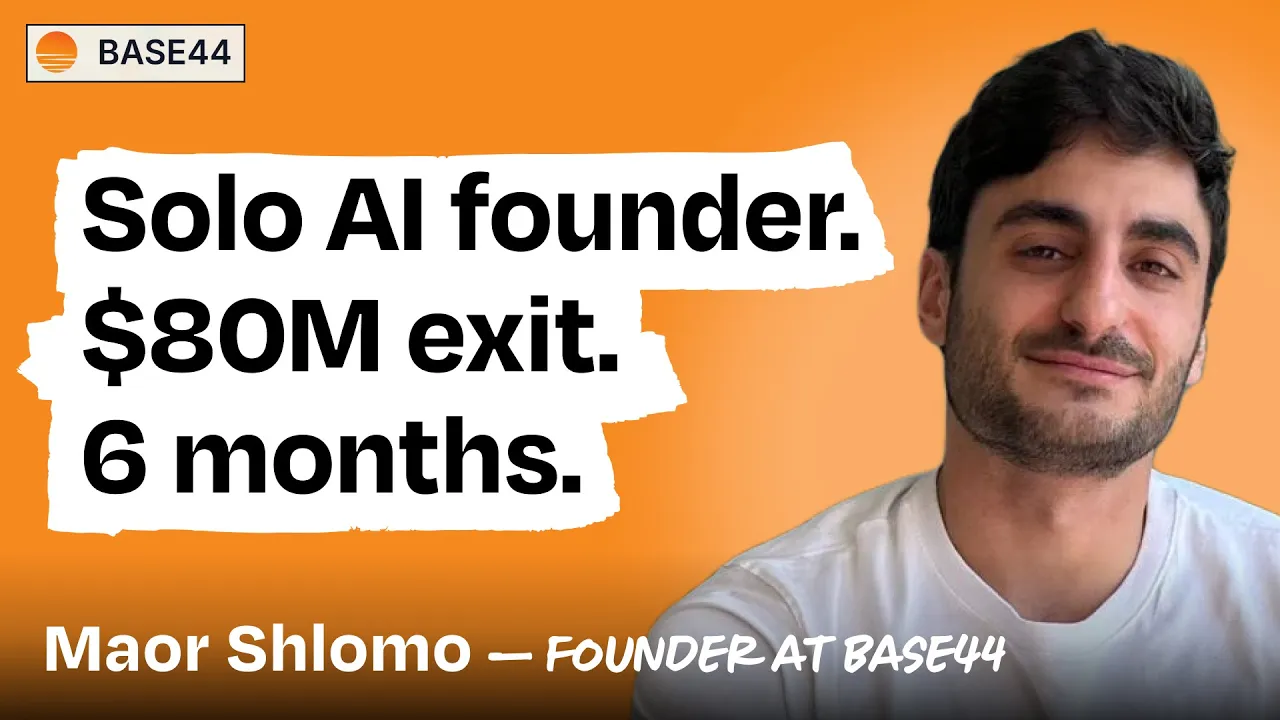 Maor Shlomo discussing Base44's success story